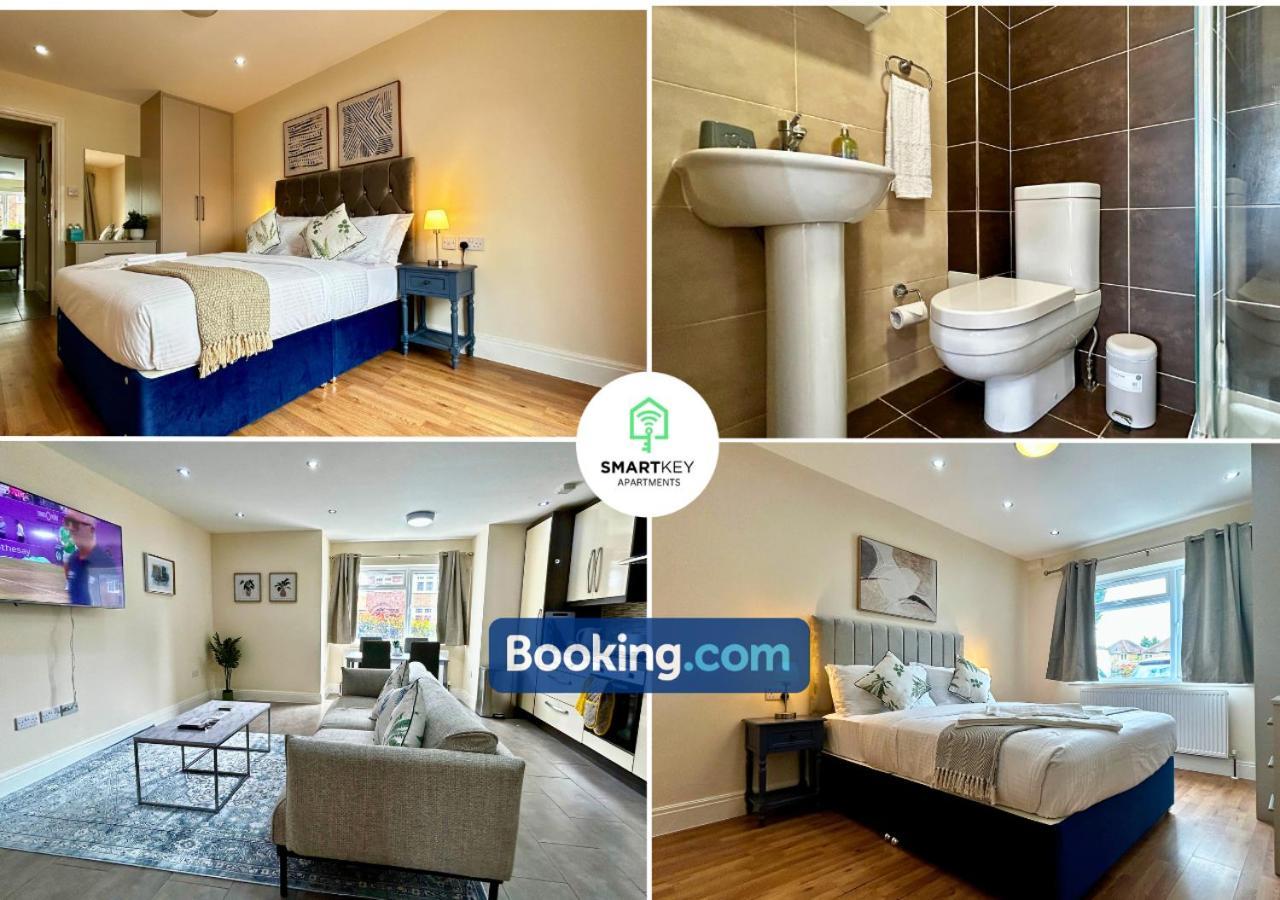 Modern 2 Bed 2 Bath Apartment Free Parking วัตฟอร์ด ภายนอก รูปภาพ