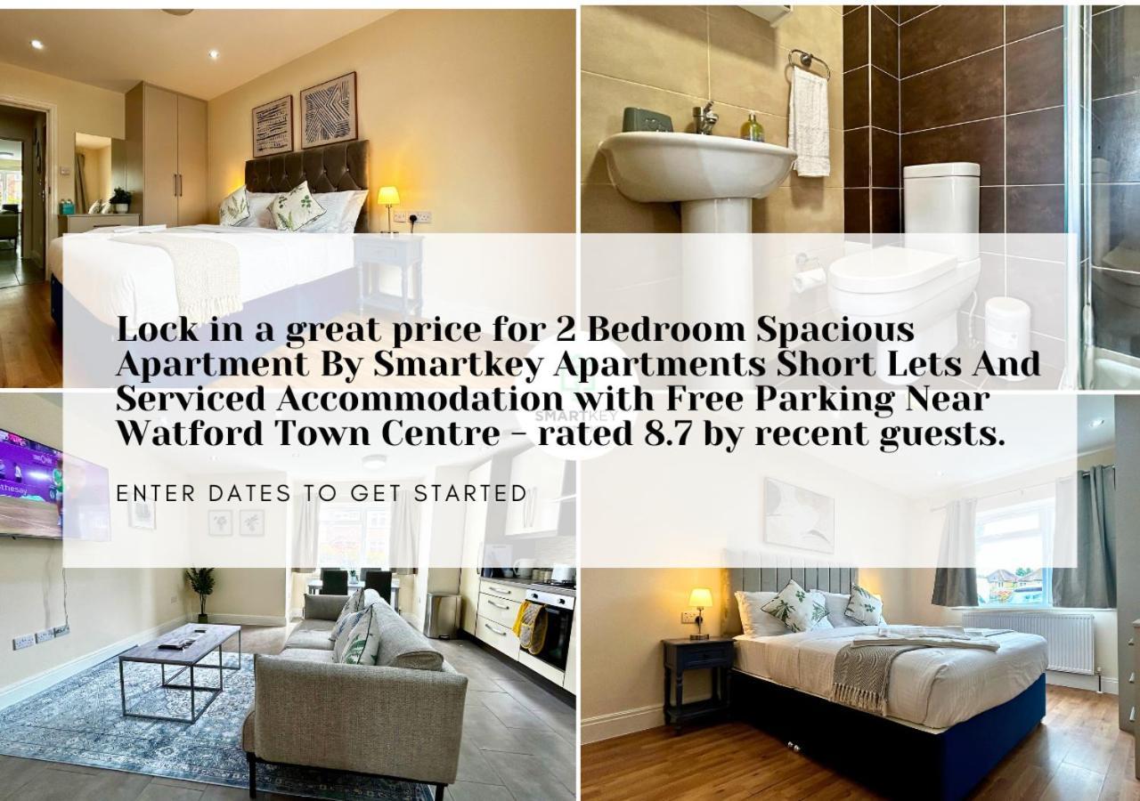 Modern 2 Bed 2 Bath Apartment Free Parking วัตฟอร์ด ภายนอก รูปภาพ